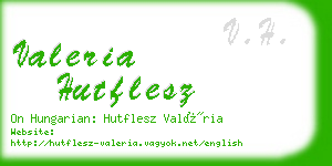 valeria hutflesz business card